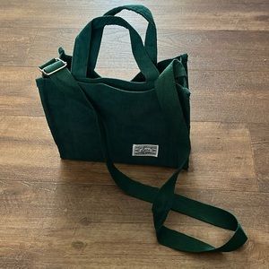 Letu EUC small green tote with shoulder/crossbody strap